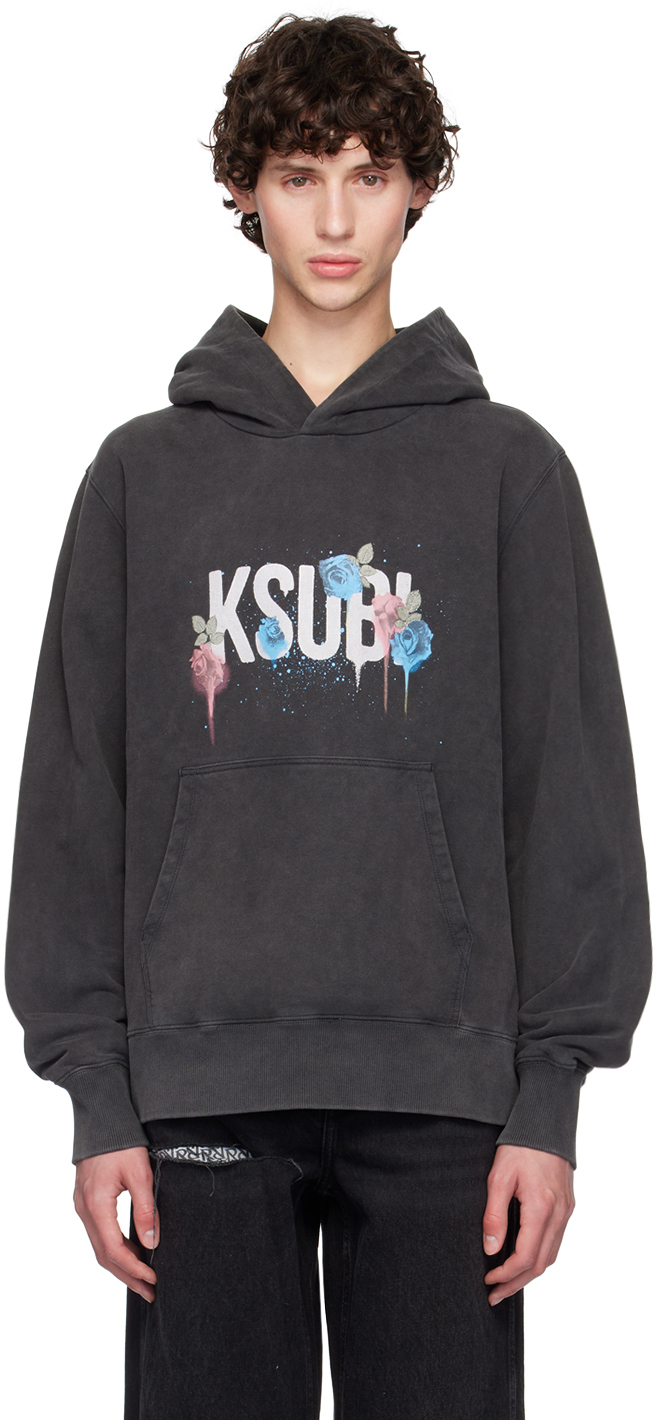 【関税込み】Ksubi グレー Graff Rose Kash フーディ