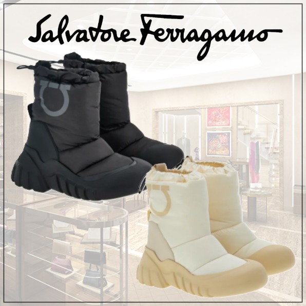 [Salvatore Ferragamo]パッド入りアフタースキーブーツ