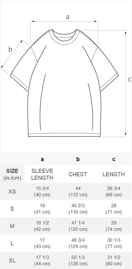 Aelfric Eden】プリント フォールドオーバー Tシャツ