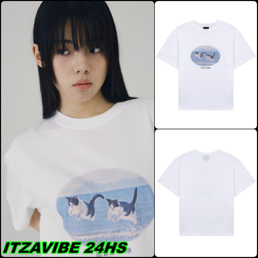 【ITZAVIBE】SUMMER CAT T SHIRT