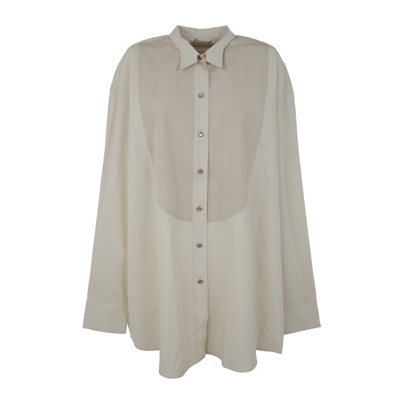 Tシャツ・カットソー OUR LEGACY FW22 TUXEDO SHIRT POPLIN (W4222TA ANTIQUE WHITE)