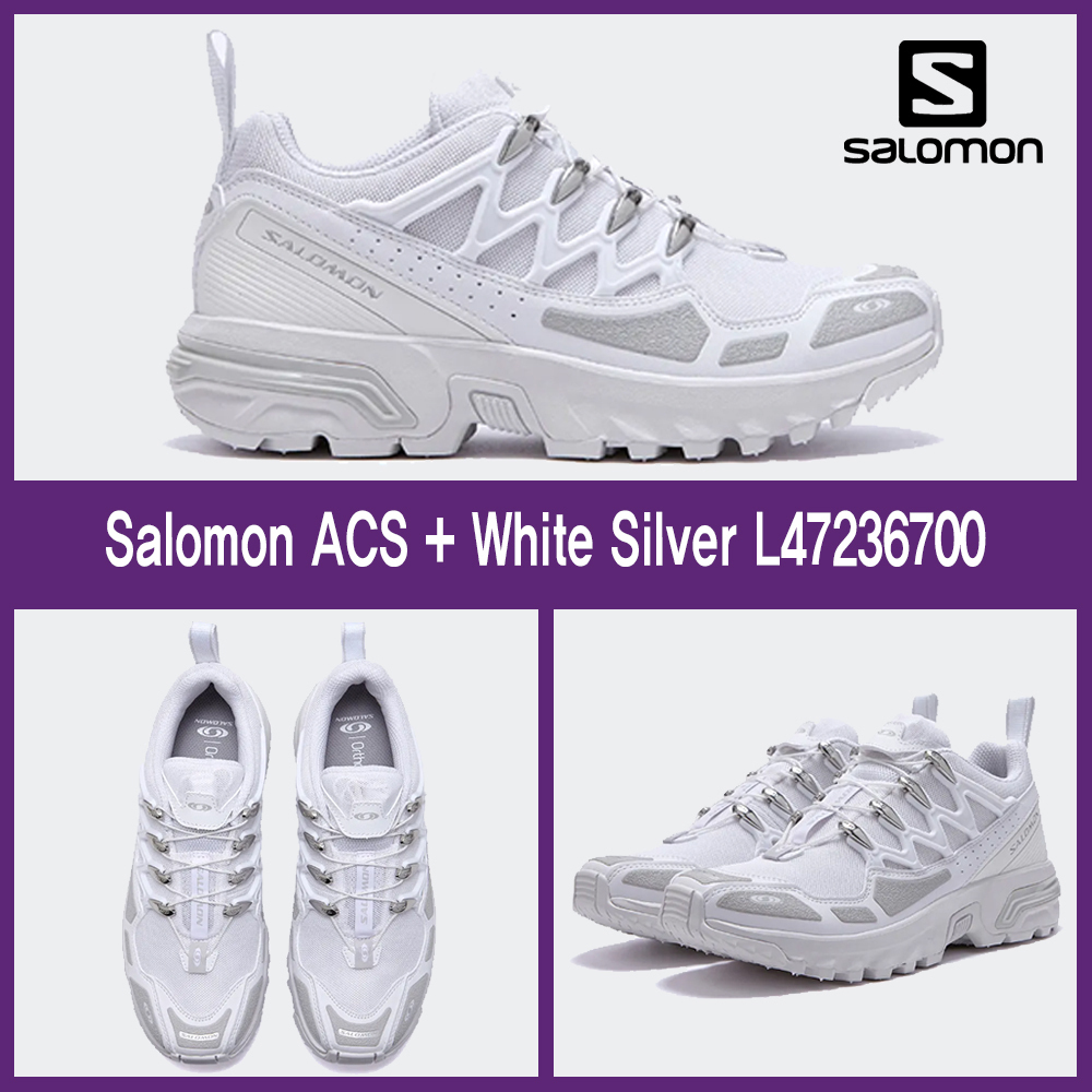 ★SALOMON★Salomon ACS + White Silver★送料・関税込★