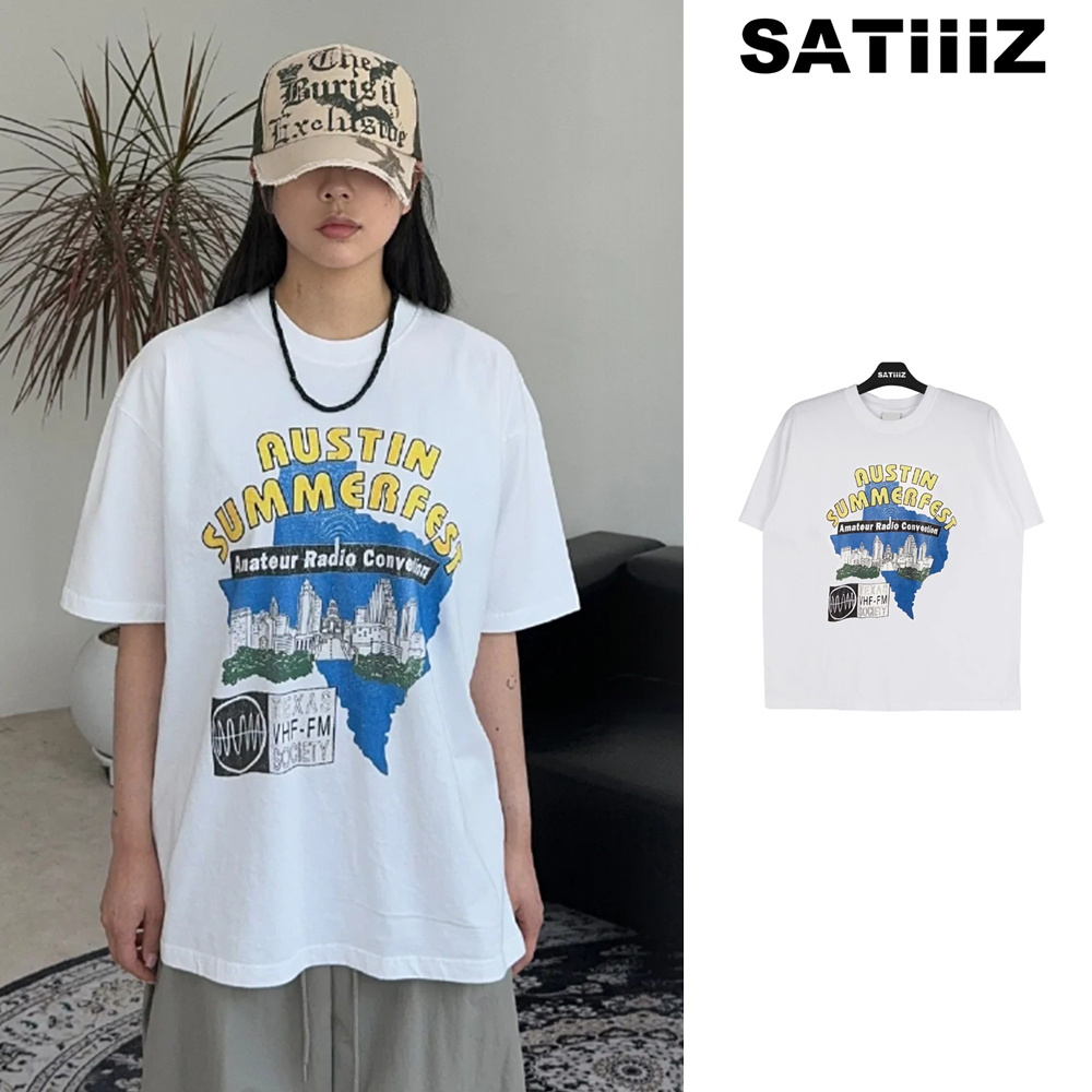 【SATIIIZ】Letty Printed Short-Sleeved T-Shirt