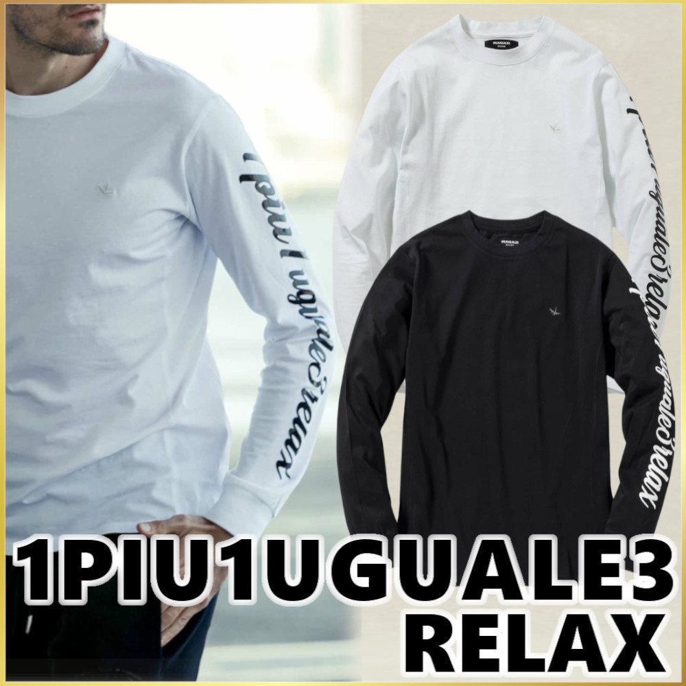 【1PIU1UGUALE3 RELAX】スリーブ ロゴ ロング Tシャツ