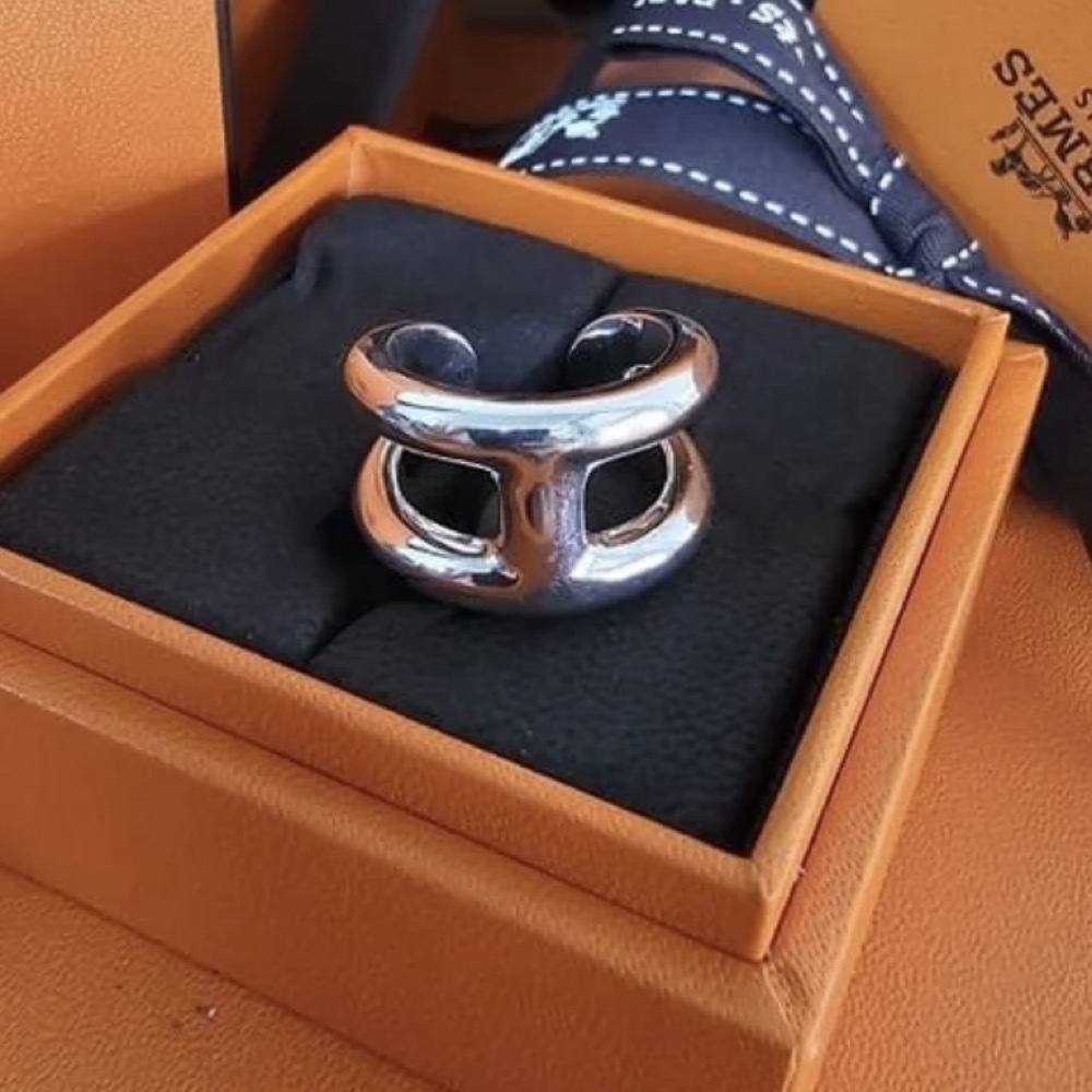 洗練デザイン☆【HERMES】オスモズ GM シルバー リング