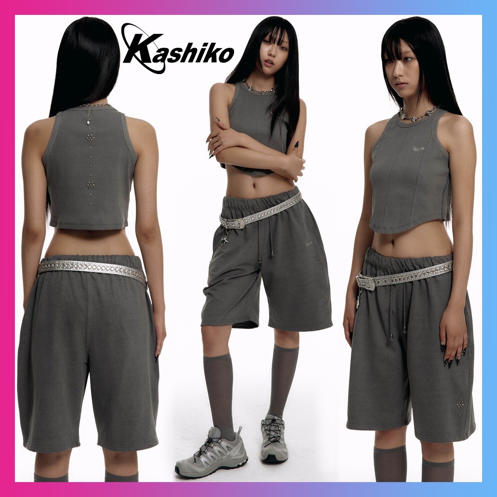 【Kashiko】Comfy Monk Top Shorts ノースリーブ セットアップCC