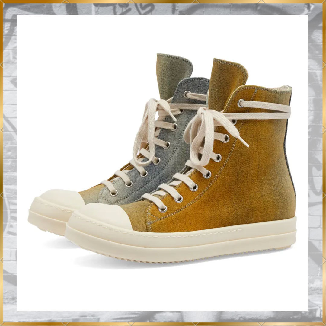 関税込◆RICK OWENS DRKSHDW◆グラデーション デニム スニーカー