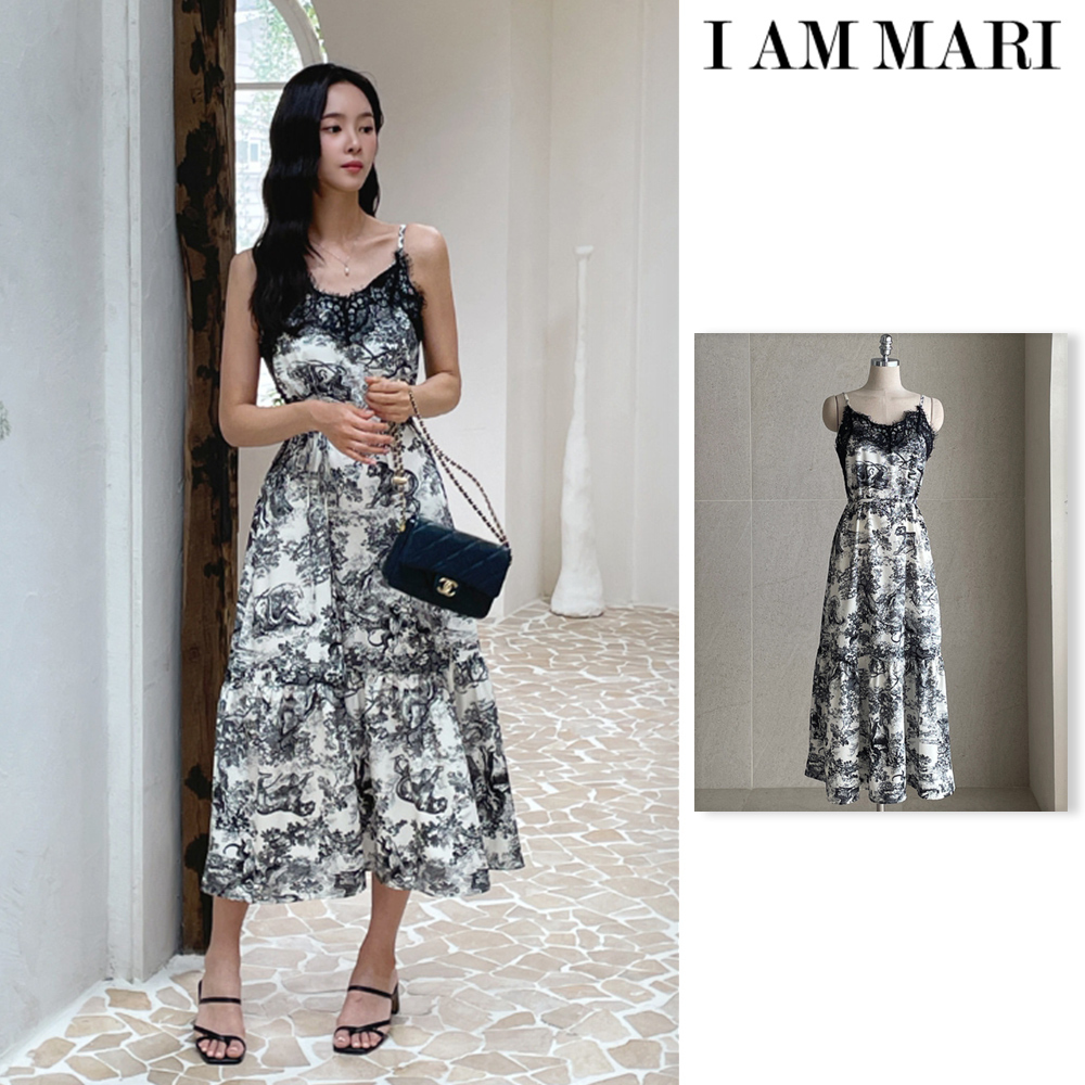 【I AM MARI】Foreign Toile Lace Sleeveless One Piece
