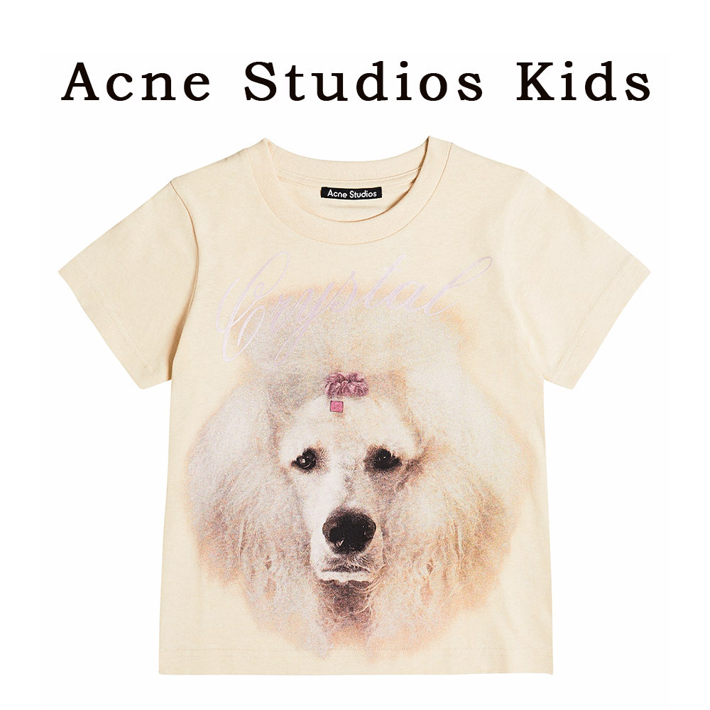 ACNE STUDIOS Tシャツ（関税送料込） Acne Studios - ロゴTシャツ - ブラック