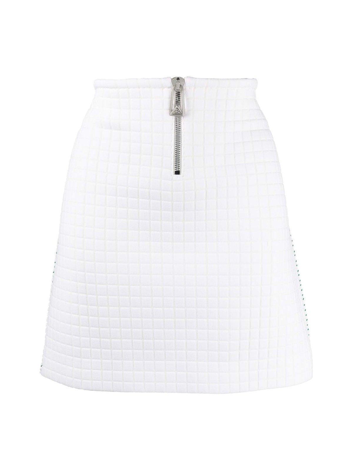 【送料&関税込】Bottega Veneta Contrast Stitching Mini Skirt