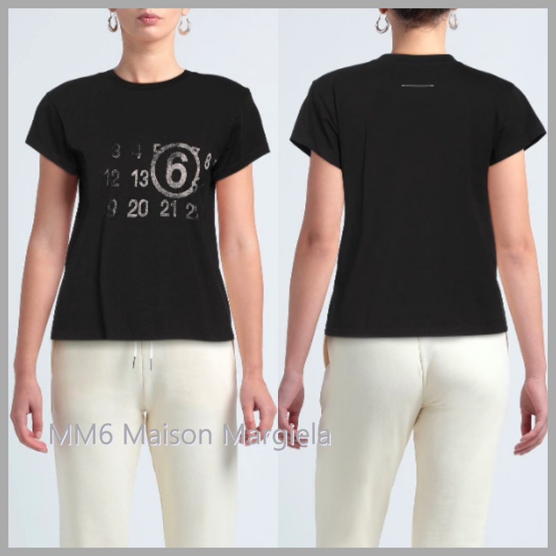 【MM6 Maison Margiela】ロゴ クルーネック Tシャツ *送料/関込*