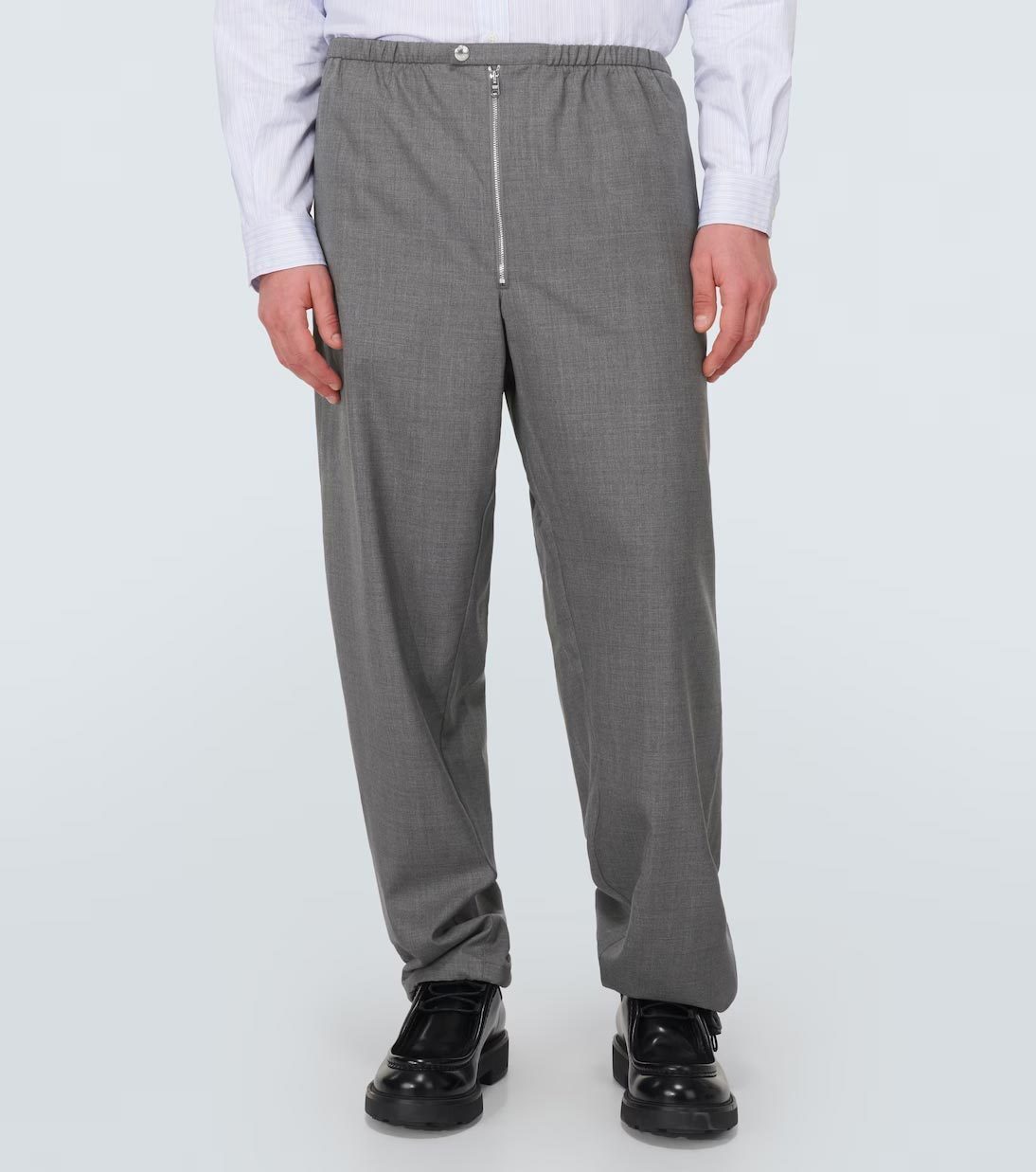 【PRADA】ウール セットアップ ジップ ジャケット パンツ ロゴ PRADA】ウール セットアップ ジップ ジャケット パンツ ロゴ