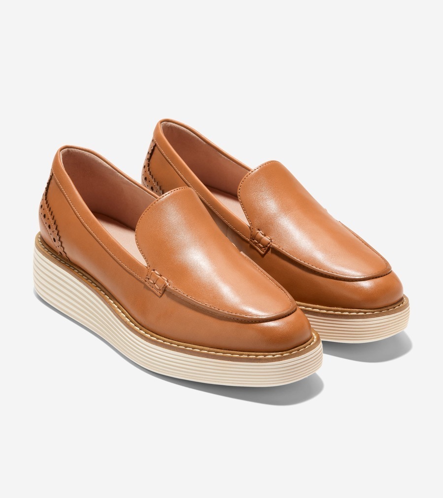 COLE HAAN オリジナルグランド プラットフォーム ベネチアン 茶