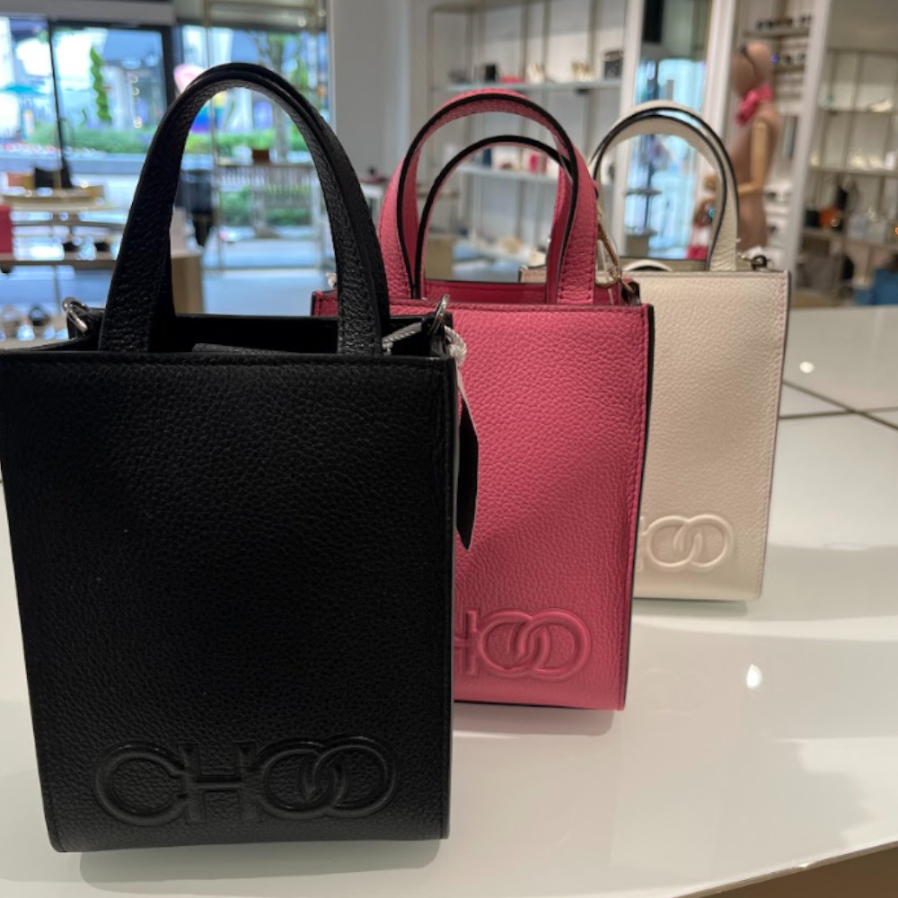 【Jimmy Choo】CHOO MINI  レザー ロゴ ショルダーバッグ