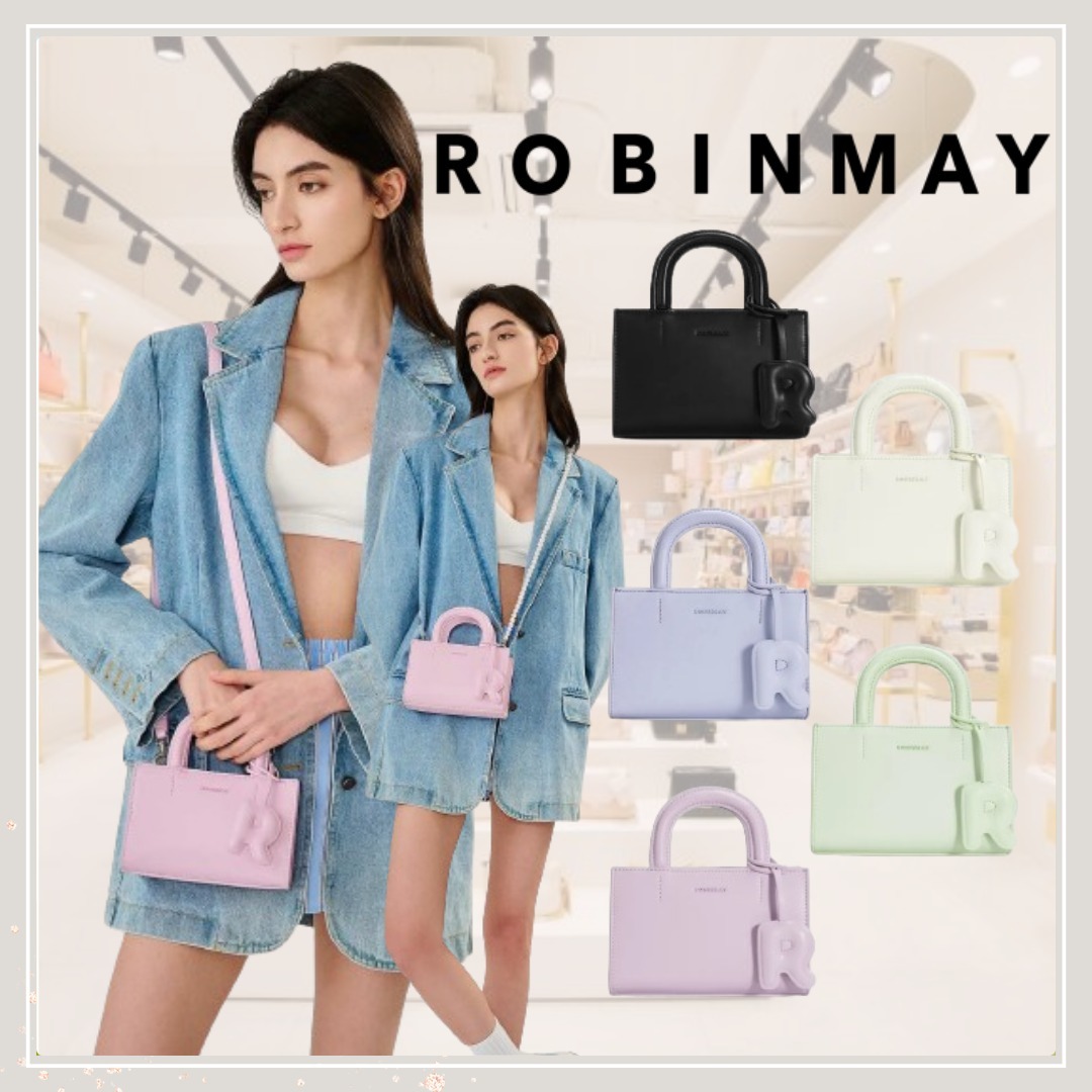 追跡有★ROBINMAY 3WAY チャーム付 スクエア ハンドバッグ