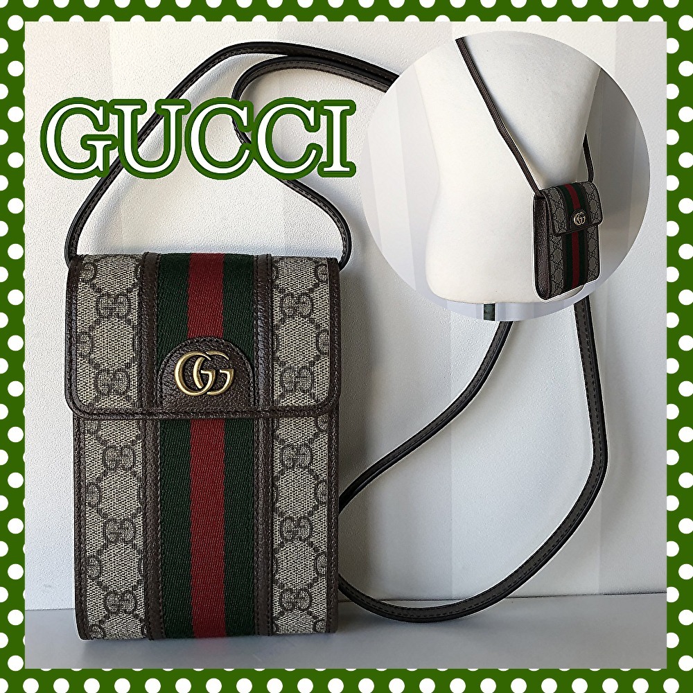 GUCCI◆グッチ〔オフィディア〕縦長型 ポシェットバッグ 即発