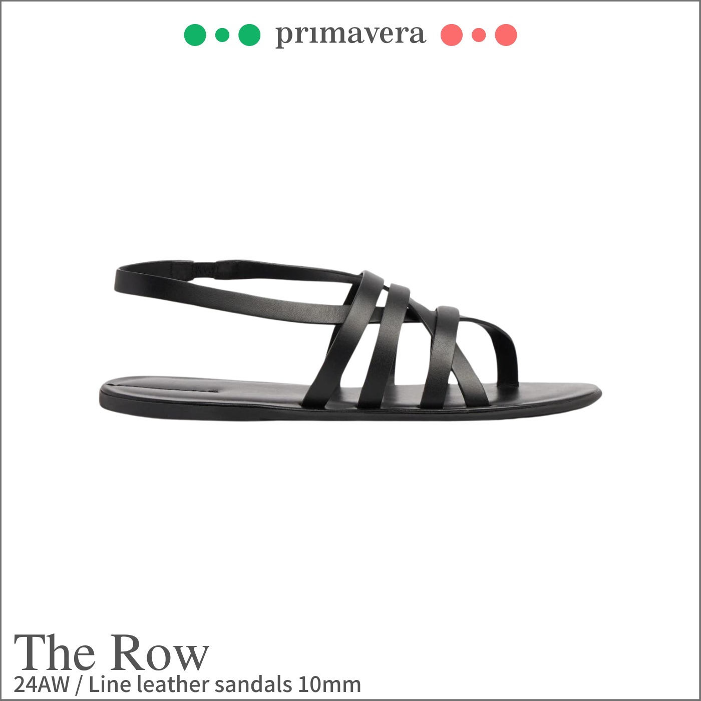 The Row◆Line Sandal in Leather 10mm
