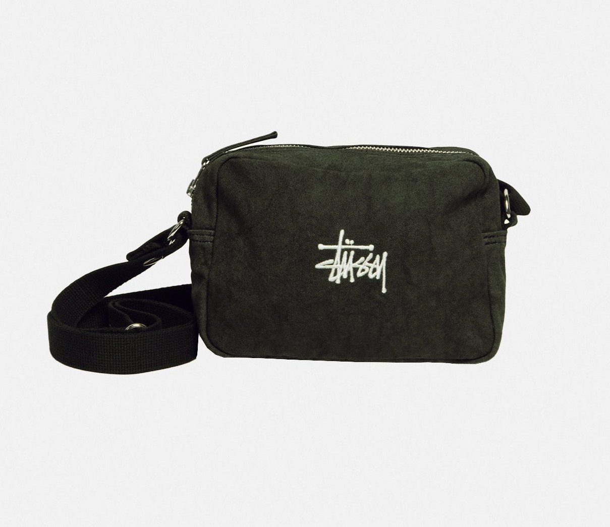 Stussy】 CANVAS SIDE POUCH WASHED BLACK バッグ・カバンその他