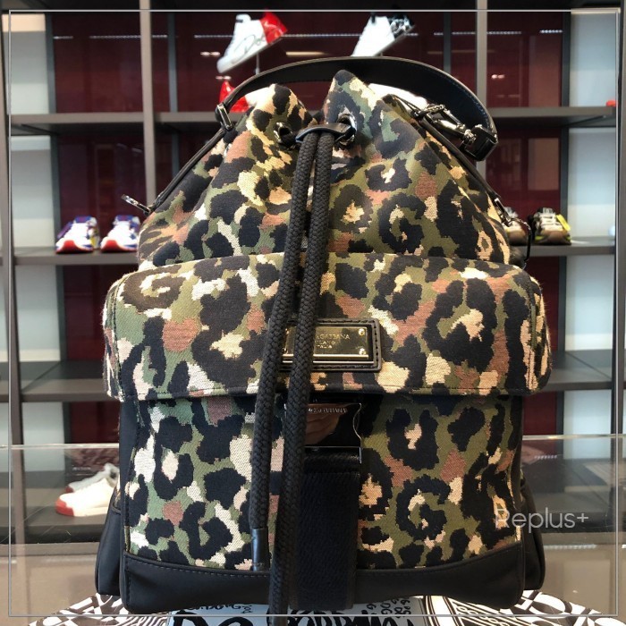 【Dolce&Gabbana】ホーボーバッグ DGロゴ カモフラージュ