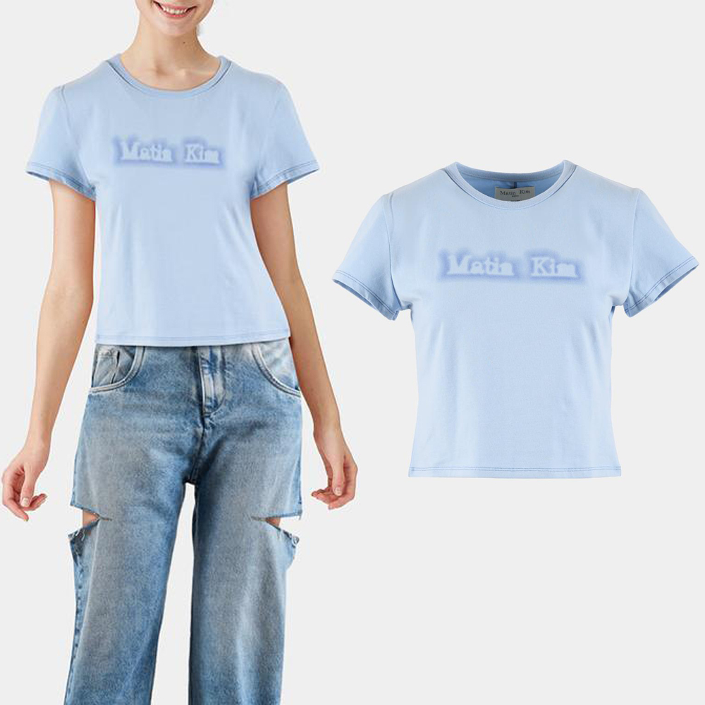 無料配送 ◆MATIN KIM ◆ MATIN SHADE LOGO CROP TOP