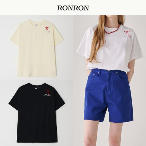 ★2024SS新作★RONRON★3 RIBBON BASIC FIT T SHIRT