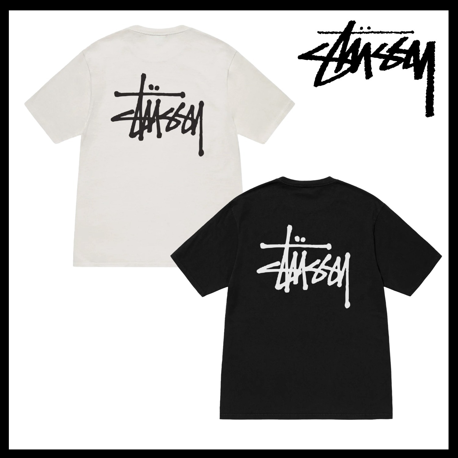 【STUSSY】 Basic Stussy Pigment Dyed T-Shirt / 追跡付