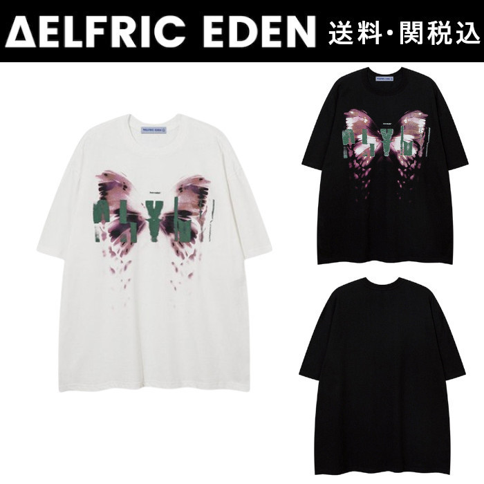 【Aelfric Eden】オーバーラップ バタフライ Tシャツ