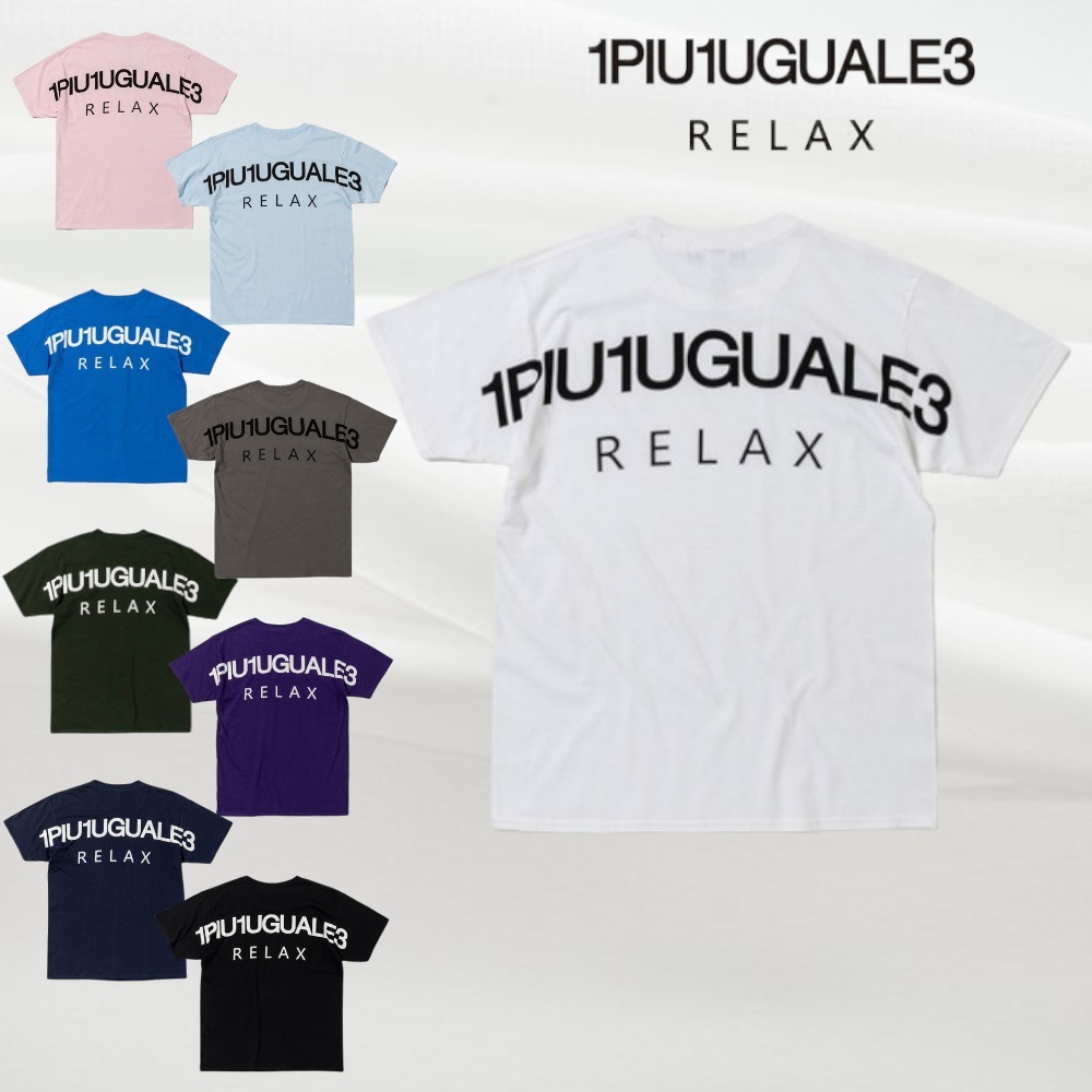 【1PIU1UGUALE3 RELAX】バックロゴプリント 半袖Tシャツ