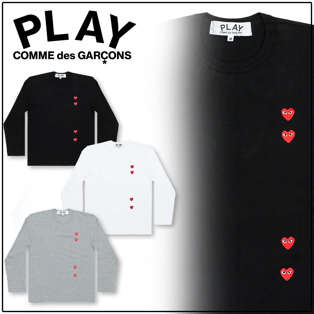 国内即発【PLAY COMME des GARCONS】PLAY CDG ハート ロングT