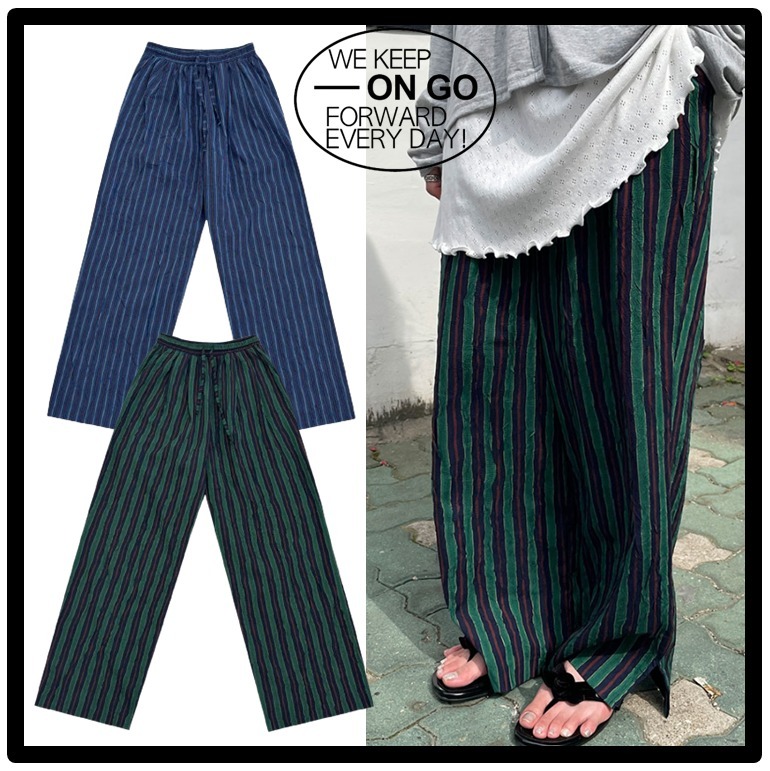★送料・関税込★ONGO★park striped pants★パンツ★