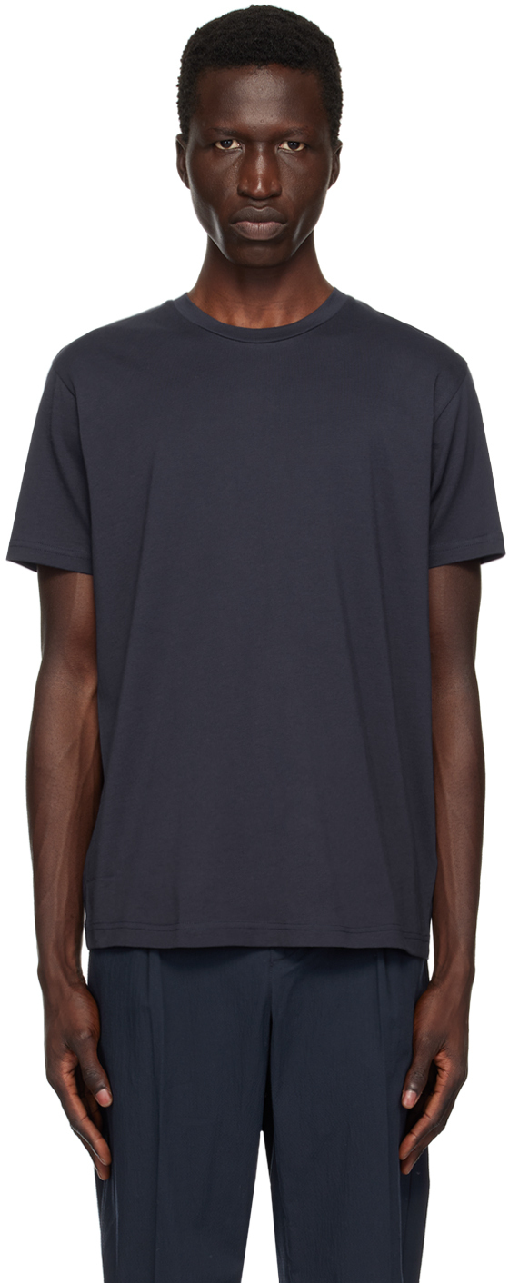 【関税込み】Sunspel ネイビー Riviera Midweight Tシャツ