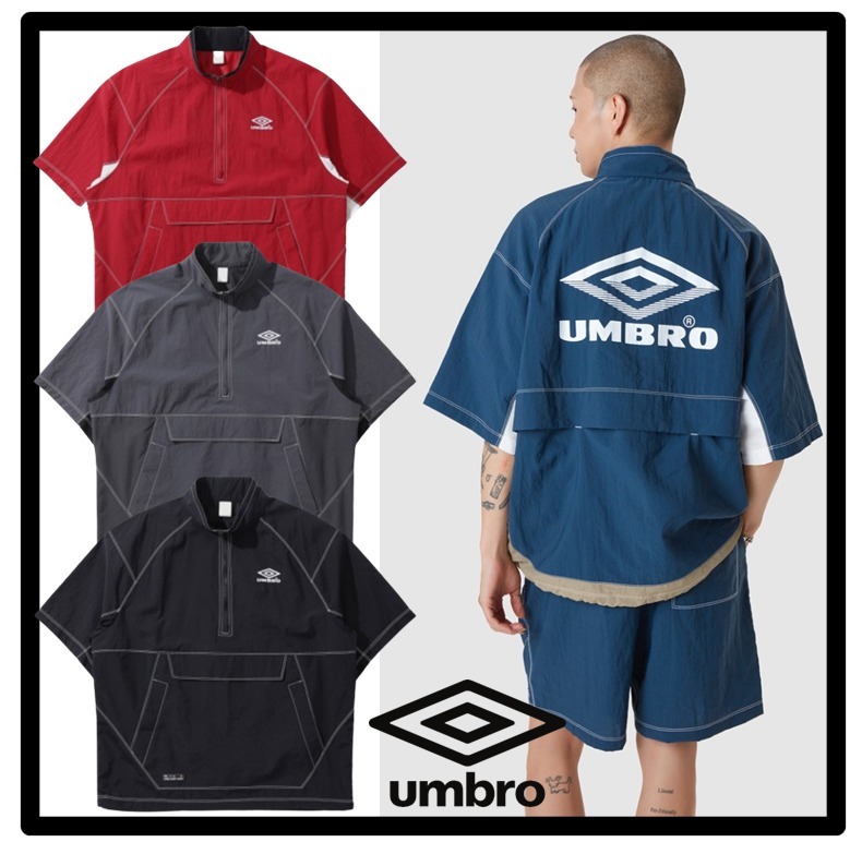 ☆送料・関税込☆UMBRO☆Crispy Taslan Short-Sleeved Anorak☆