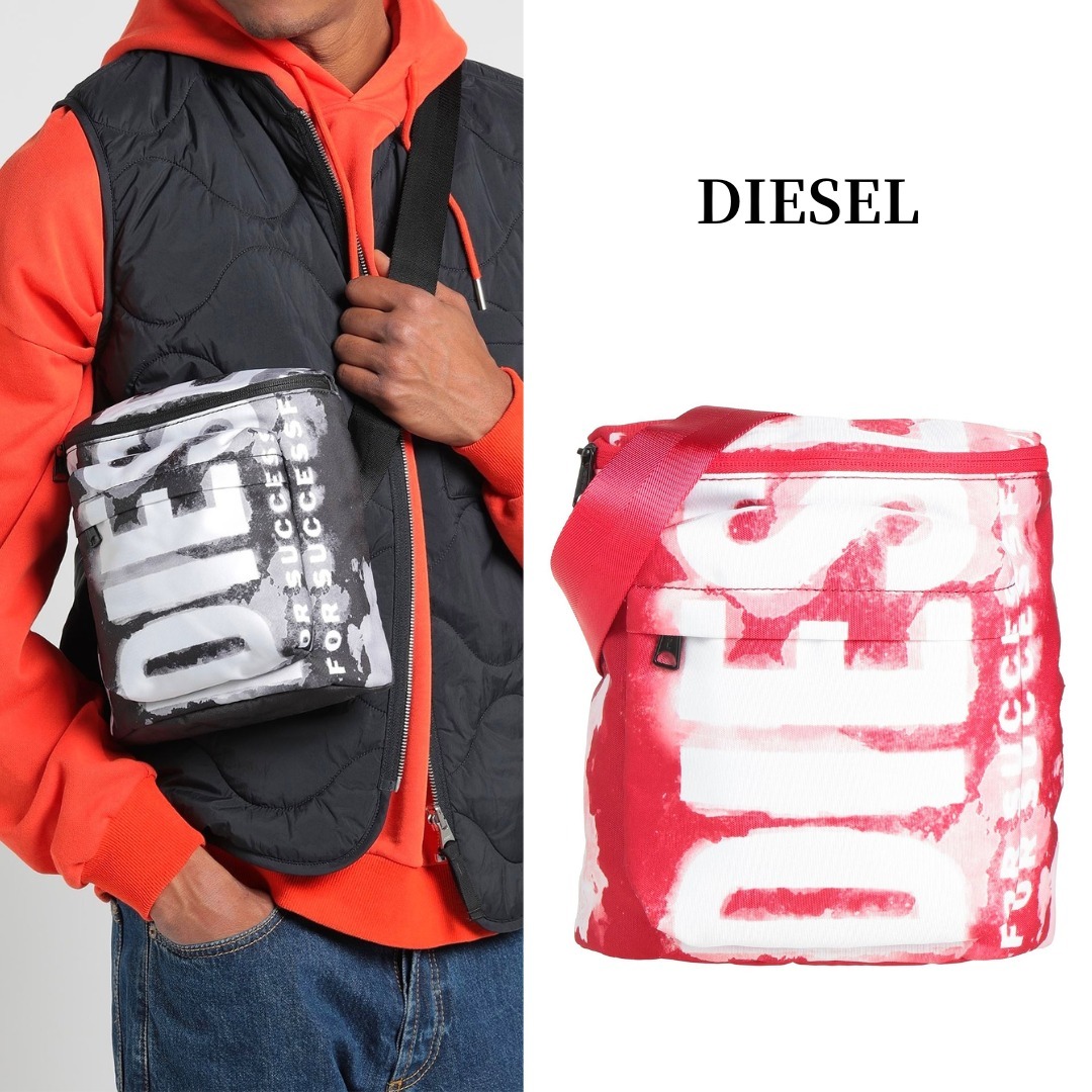 関税送料込【DIESEL】ロゴ クロスボディバッグ ミディアム
