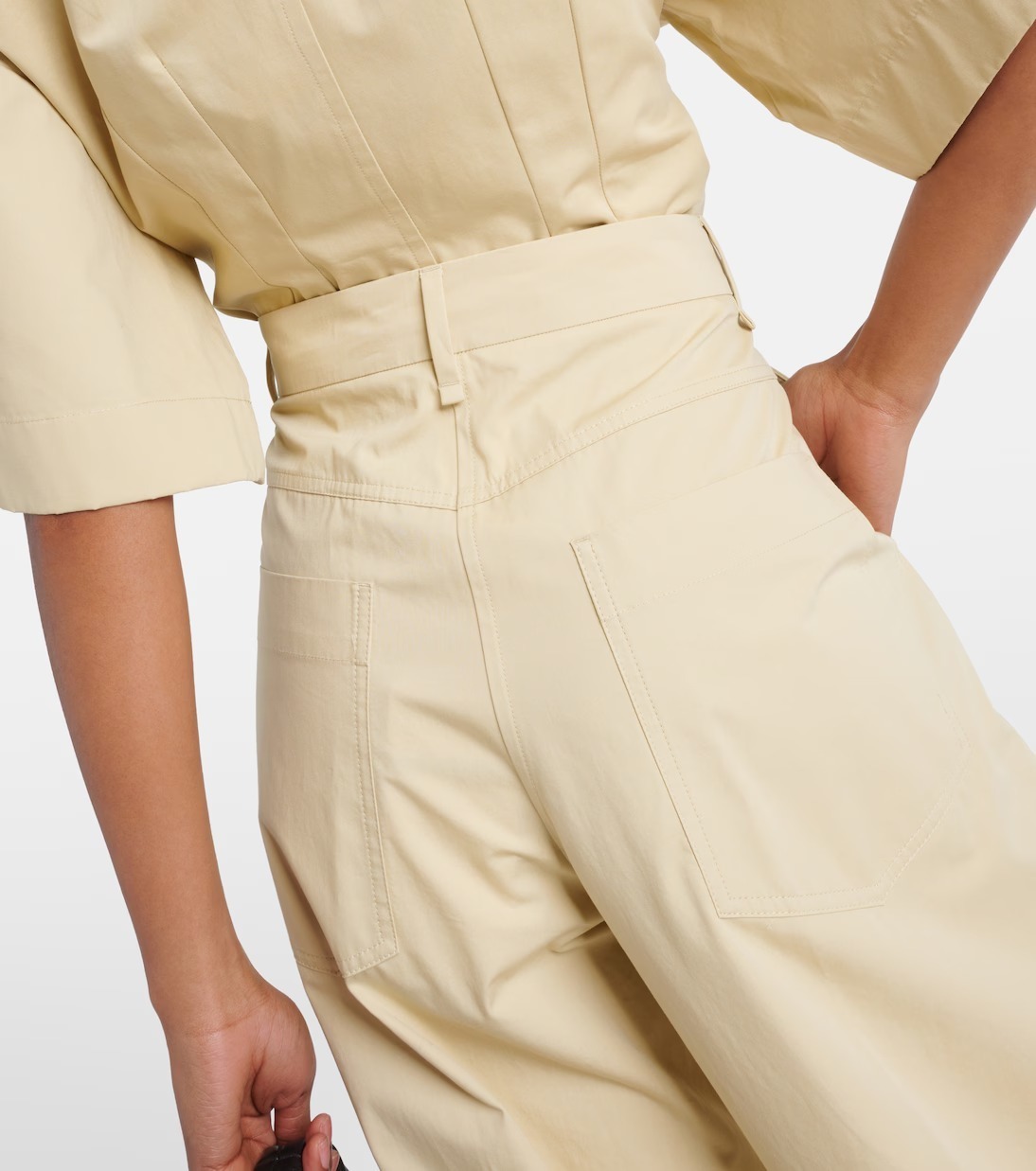 《送料無料》 MAX MARA Oversized washed cotton trousers GEBE