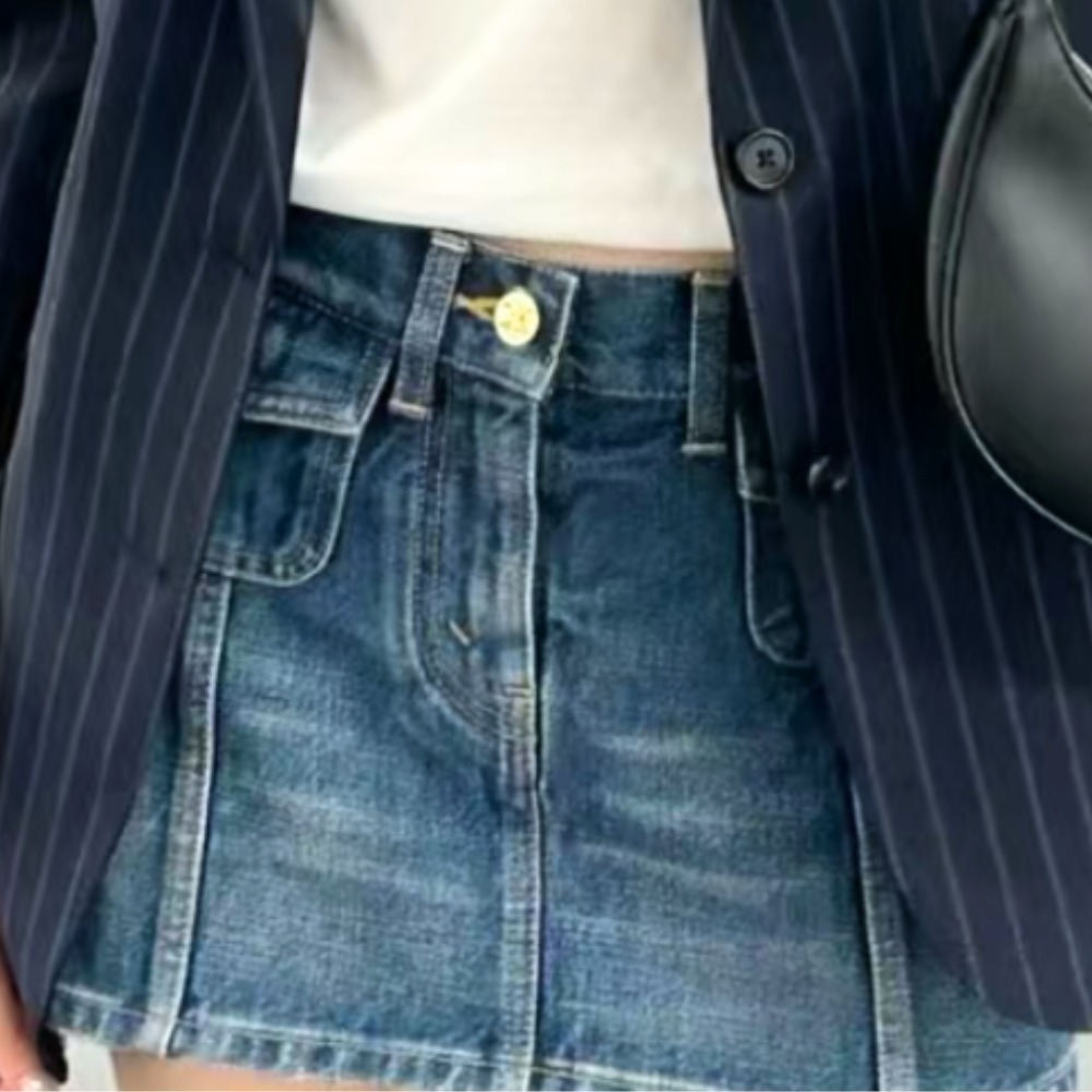 《大人カジュアル》【CELINE】デニムミニスカート