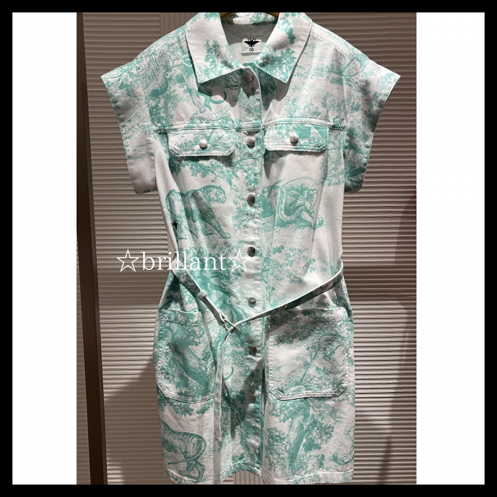 【夏らしく☆】Dioriviera ショート シャツドレス ☆国内発送☆】DIOR Dioriviera ショート シャツドレス