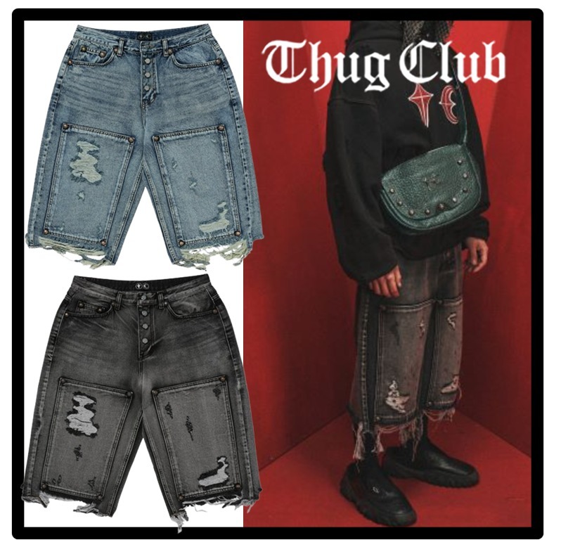 ★送料・関税込★THUG CLUB★Double knee Damage Shorts★