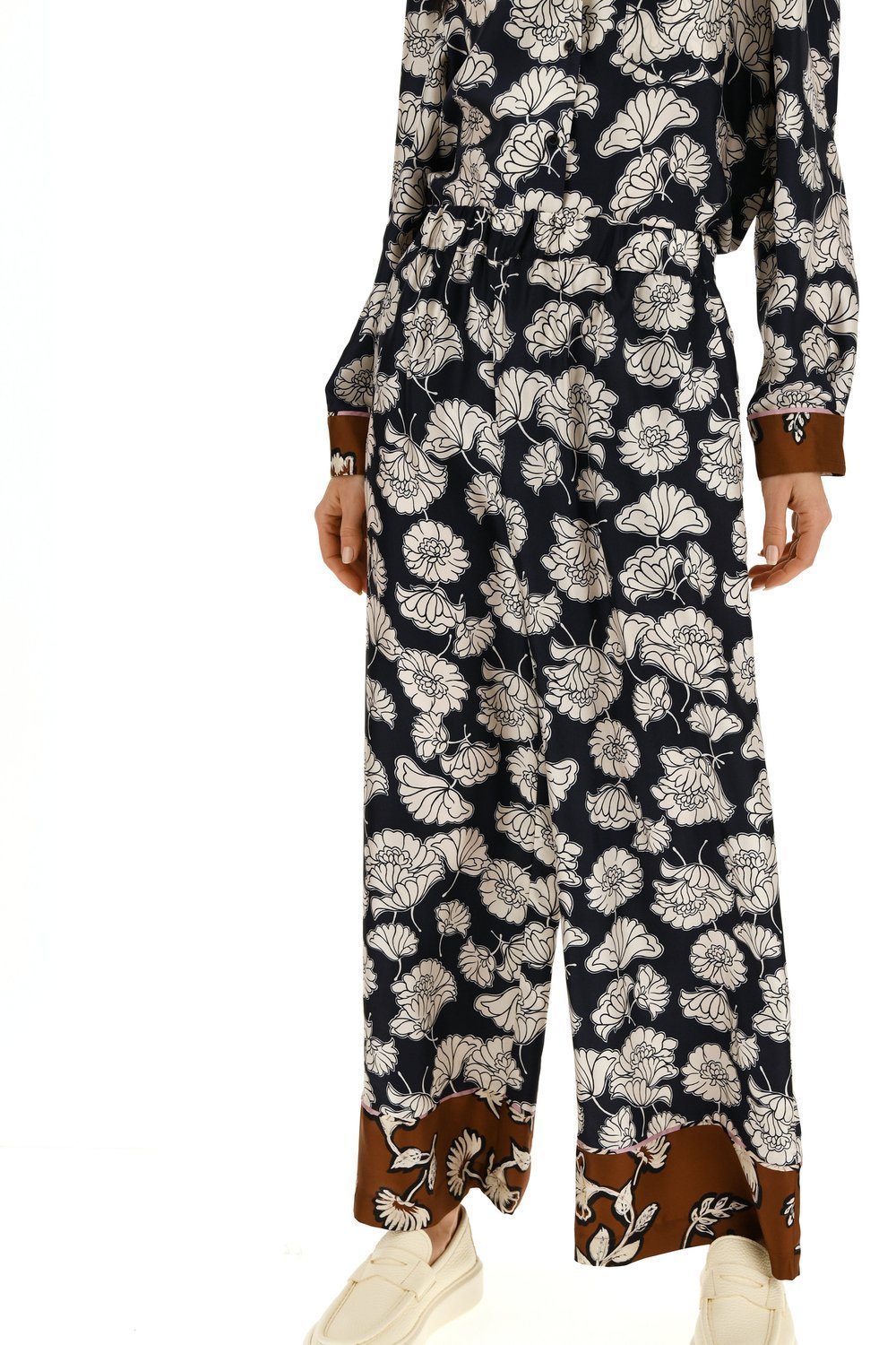 《送料無料》MAX MARA Printed silk pajama pants DIVO