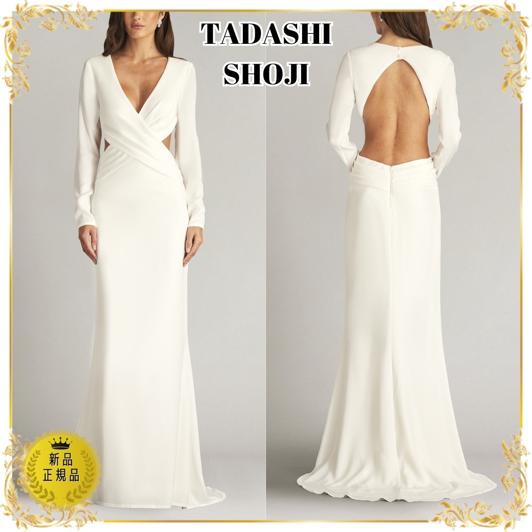TADASHI SHOJI ロングドレス カットアウト マキシ丈 /送料無料