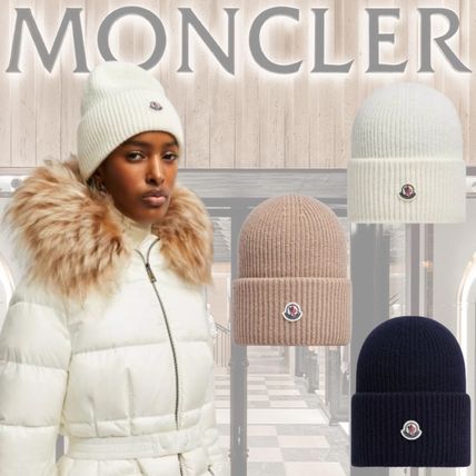 新春セール！】MONCLER ニット帽 ニットキャップ ベージュ