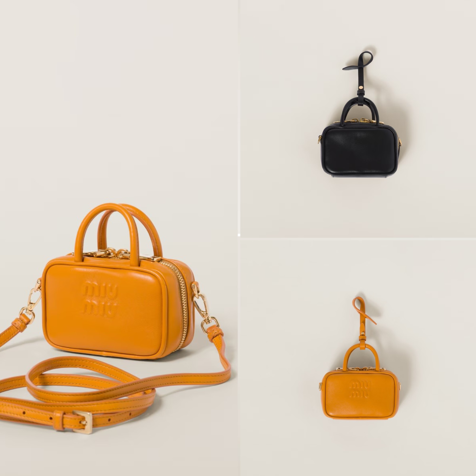 《送料無料》 MIU MIU Leather micro bag