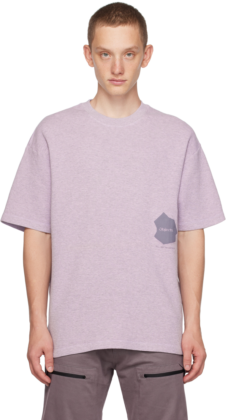 【関税込み】Objects IV Life パープル ロゴプリント Tシャツ