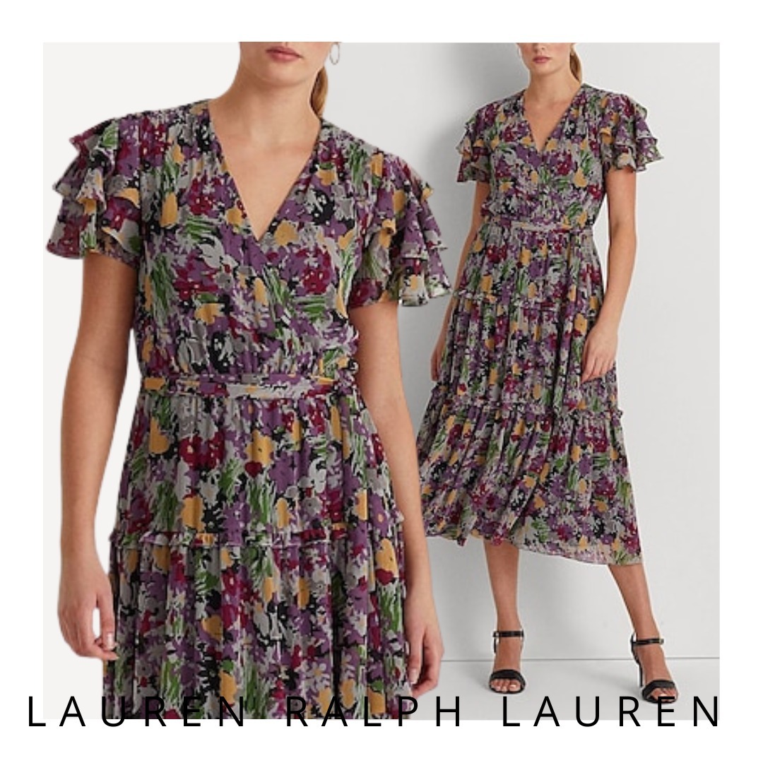 LAUREN RALPH LAUREN 花柄 ワンピース