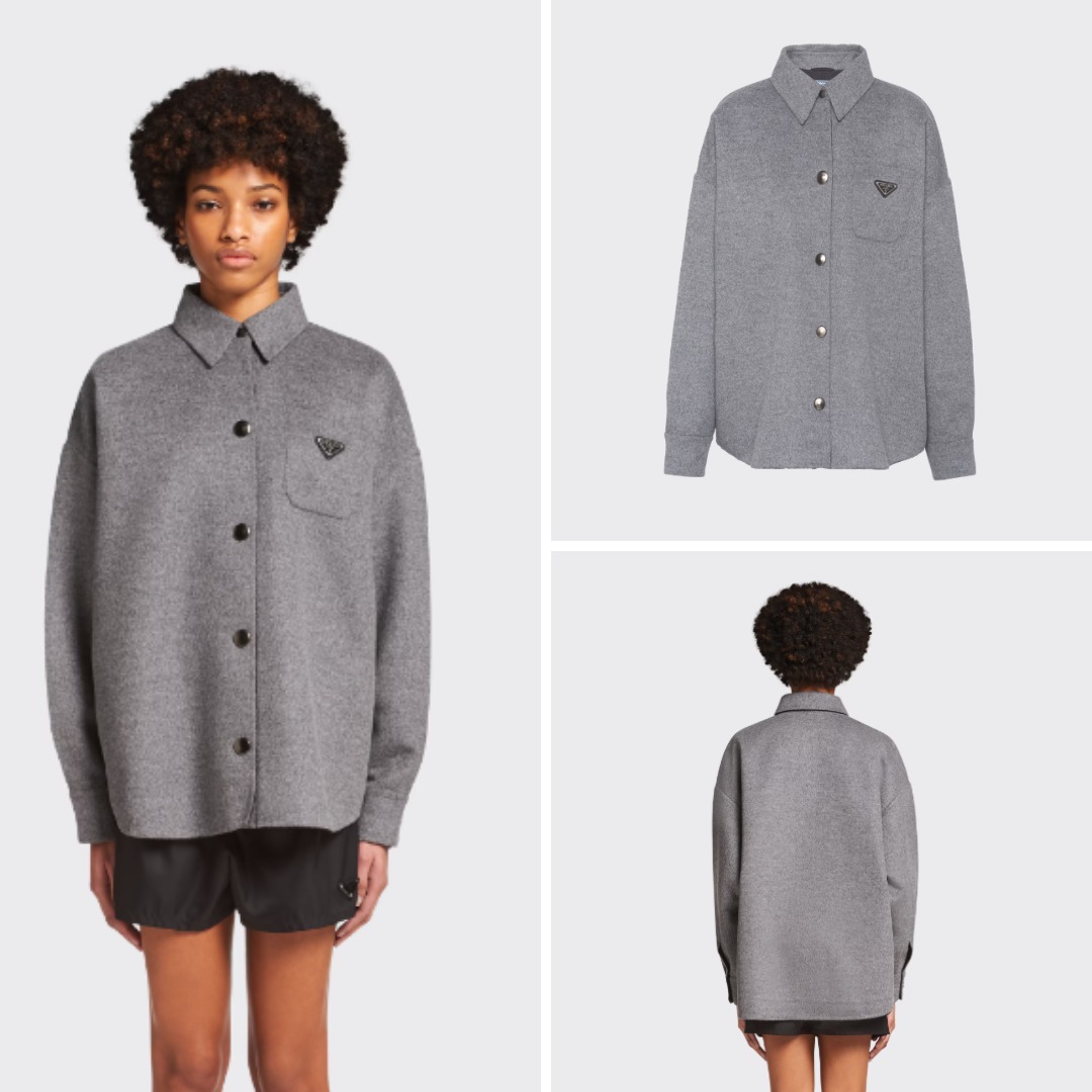 《送料無料》 PRADA Cashgora caban jacket