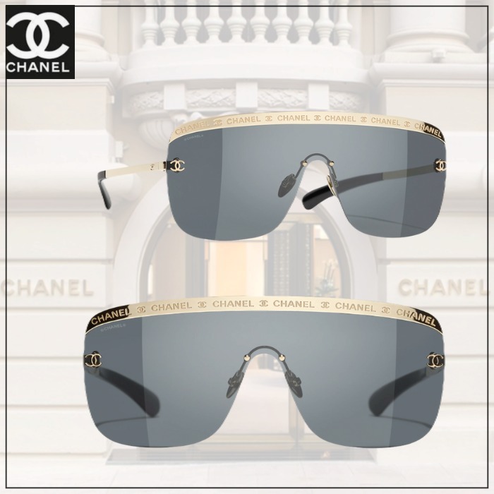 煌めく♡ゴージャス感【CHANEL】シールドサングラス