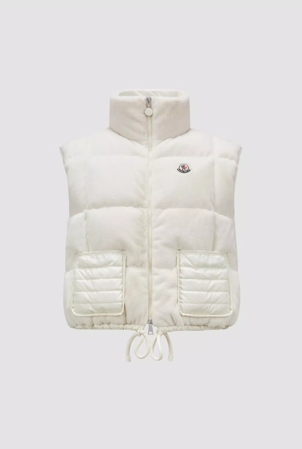 MONCLER 2024/25秋冬新作レディース ロゴ付きダウンベストARQUES