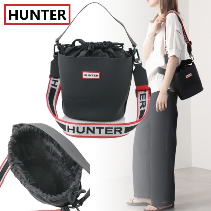国内発送*HUNTER* オリジナル ラバライズ 2ストラップ バケット