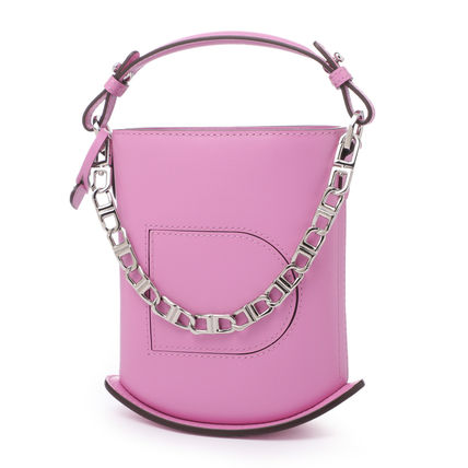 デルヴォー ピン トイ バケツ ピンク ハンド ショルダー バック 斜め掛け・クロスボディ ピンク系 DELVAUX DELVAUX Pin