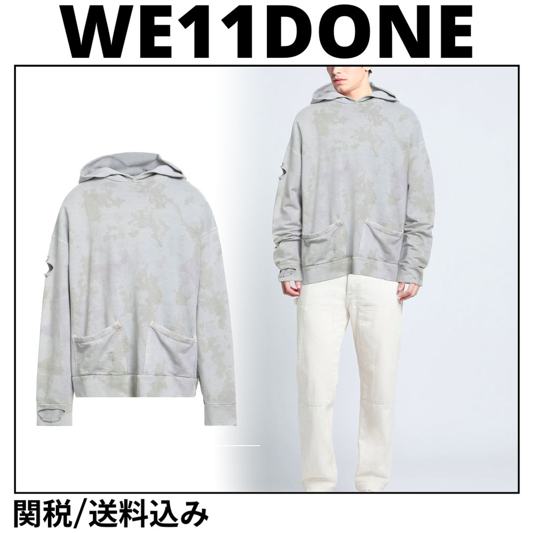 送料関税込★WE11 DONE ウェルダン★ロゴ フーディ スウェット