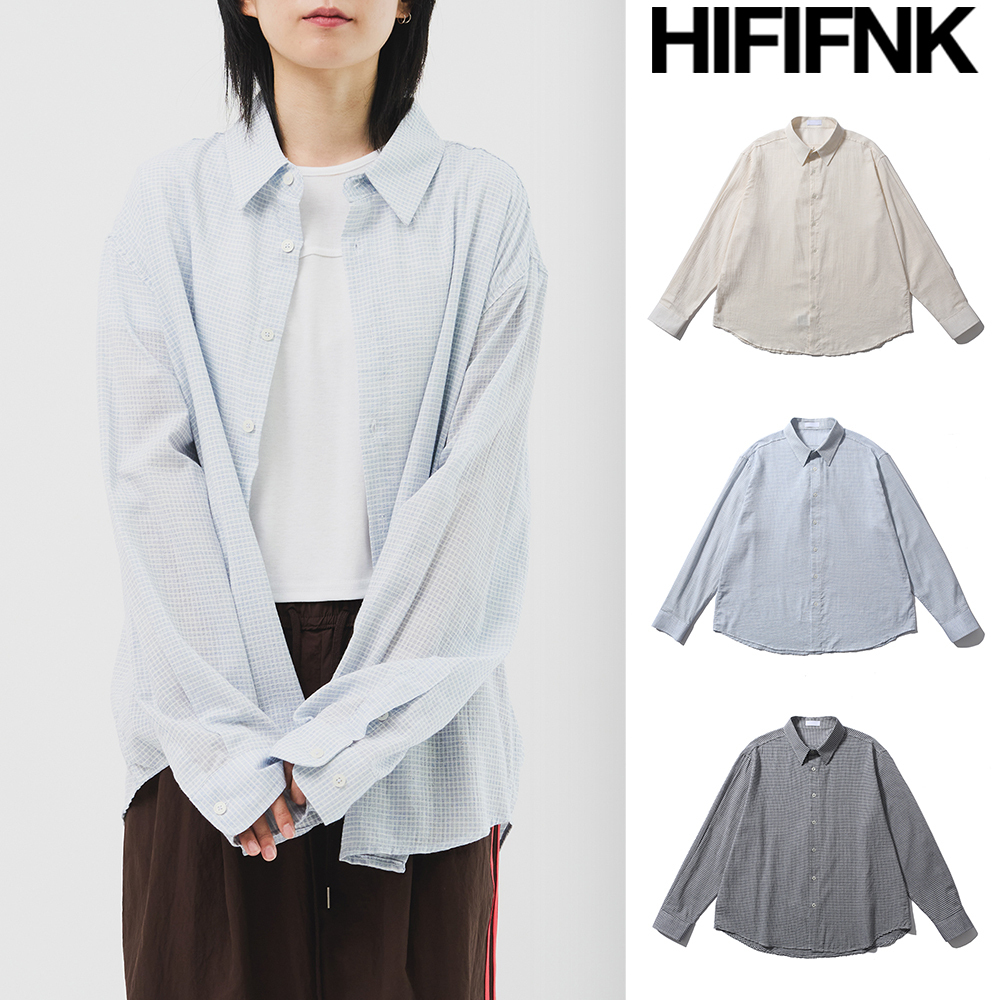 【HI FI FNK】Blur Checked Shirt